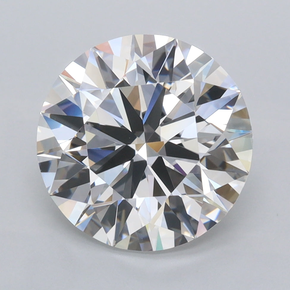 3.49 Carat Round Shaped, Ideal Cut, D Color, VVS1 Clarity, IGI Certified Lab Grown Diamond