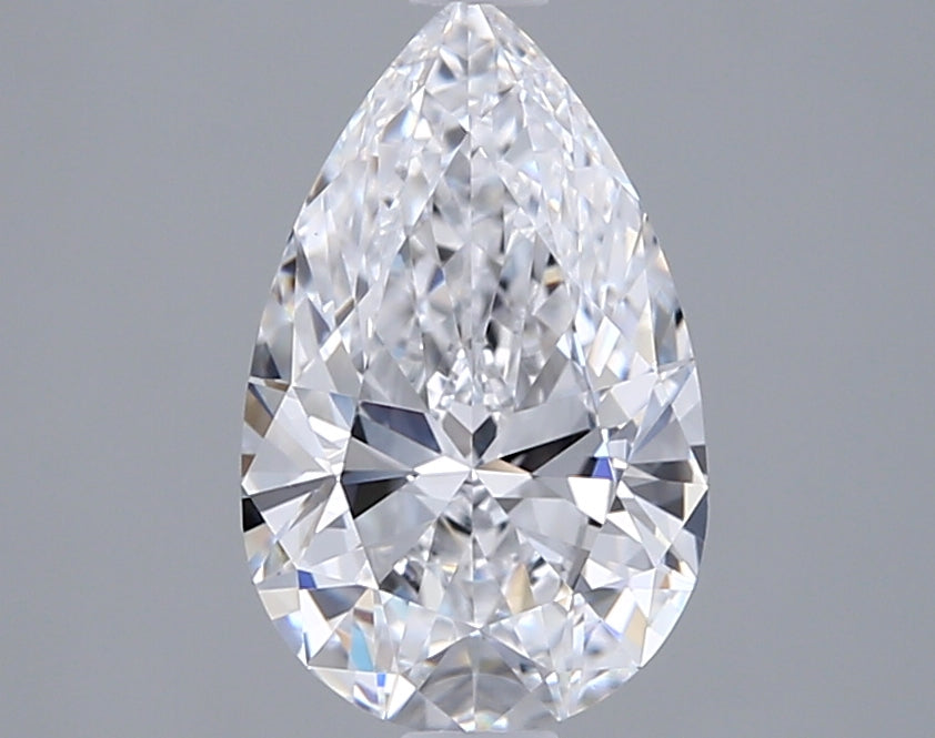 1.41 Carat Pear Shaped, Ideal Cut, D Color, VVS1 Clarity, IGI Certified Lab Grown Diamond