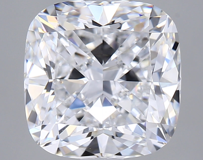 2.50 Carat Cushion Shaped, Ideal Cut, D Color, VVS1 Clarity, IGI Certified Lab Grown Diamond