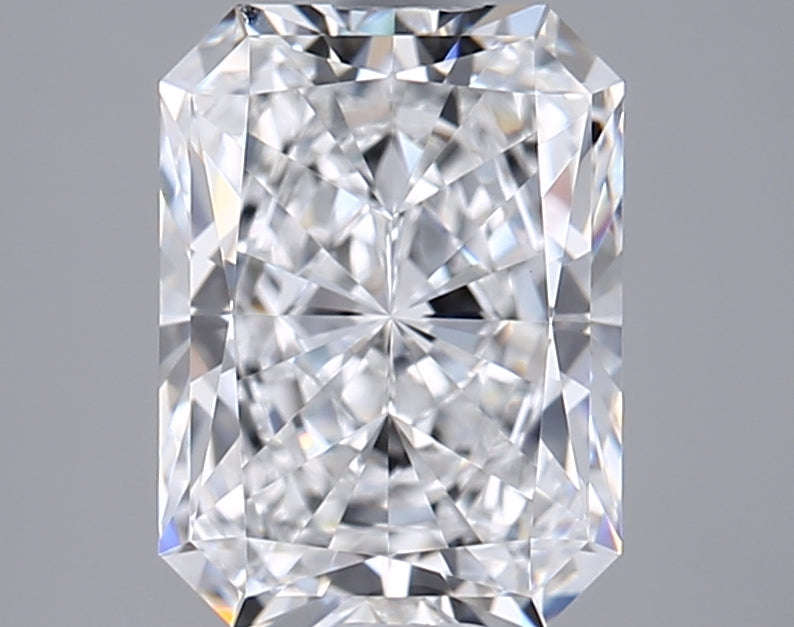 2.04 Carat Radiant Shaped, Excellent Cut, D Color, VVS1 Clarity, IGI Certified Lab Grown Diamond
