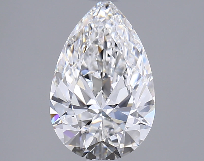 1.56 Carat Pear Shaped, Ideal Cut, D Color, VS1 Clarity, IGI Certified Lab Grown Diamond