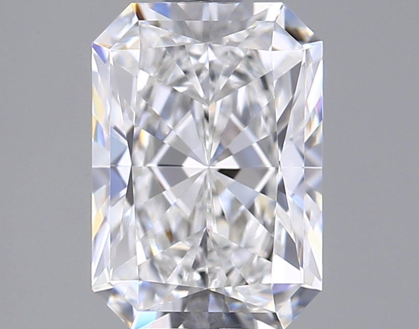 1.54 Carat Radiant Shaped, Ideal Cut, E Color, VVS1 Clarity, IGI Certified Lab Grown Diamond