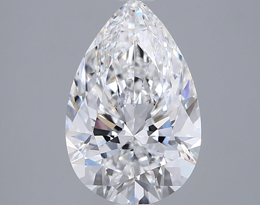 1.92 Carat Pear Shaped, Excellent Cut, E Color, VVS1 Clarity, IGI Certified Lab Grown Diamond