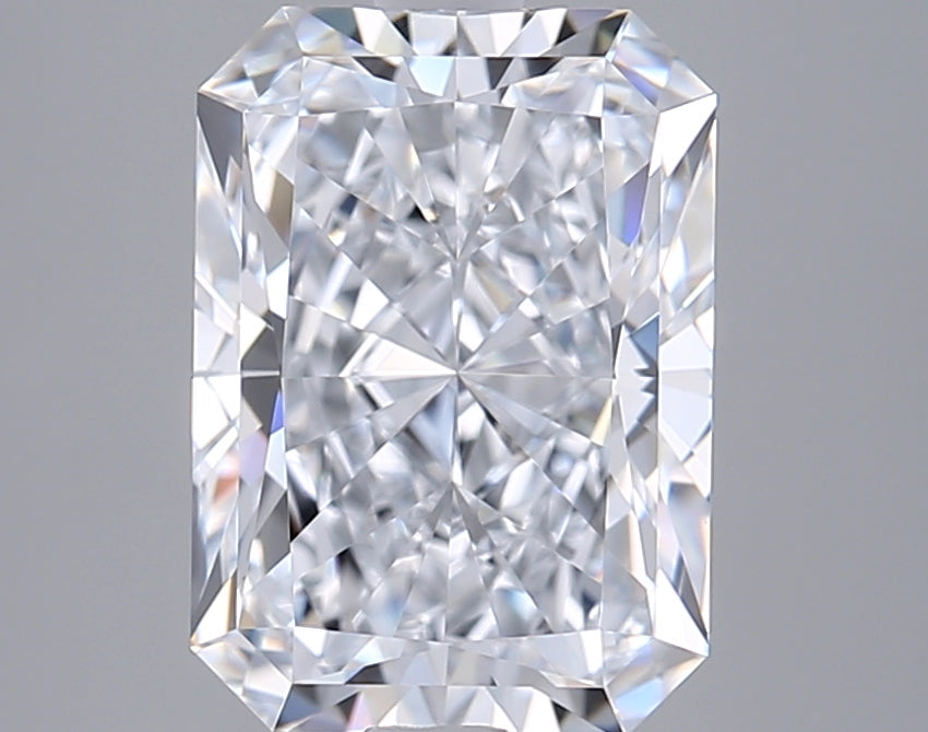 3.08 Carat Radiant Shaped, Ideal Cut, E Color, VVS1 Clarity, IGI Certified Lab Grown Diamond