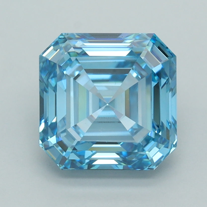 2.52 Carat Asscher Shaped, Ideal Cut, VVS2 Clarity, IGI Certified Lab Grown Diamond