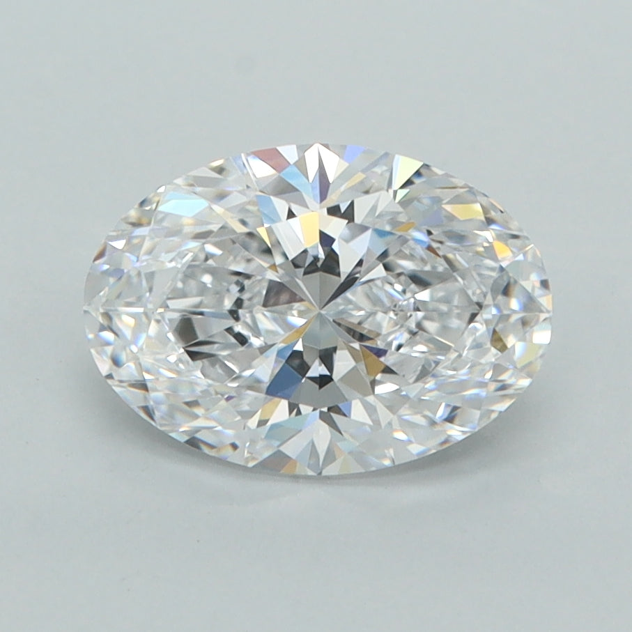1.57 Carat Oval Shaped, Ideal Cut, D Color, VVS1 Clarity, IGI Certified Lab Grown Diamond