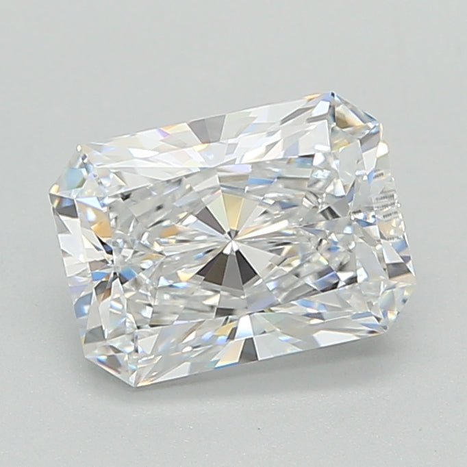 2.00 Carat Radiant Shaped, Ideal Cut, D Color, VVS1 Clarity, IGI Certified Lab Grown Diamond
