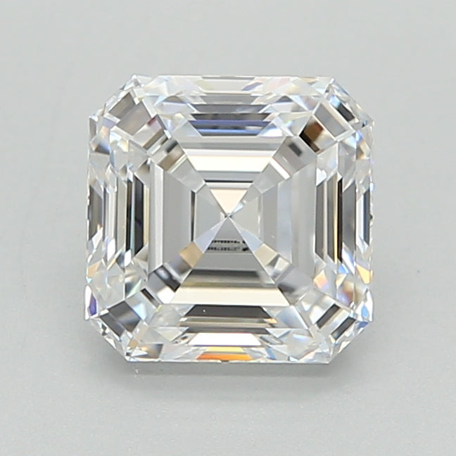 2.01 Carat Asscher Shaped, Ideal Cut, D Color, VVS1 Clarity, IGI Certified Lab Grown Diamond