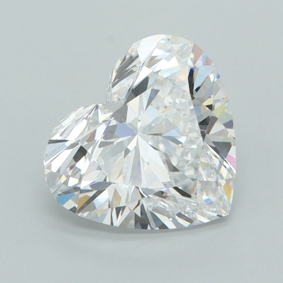 2.51 Carat Heart Shaped, Ideal Cut, D Color, VVS1 Clarity, IGI Certified Lab Grown Diamond