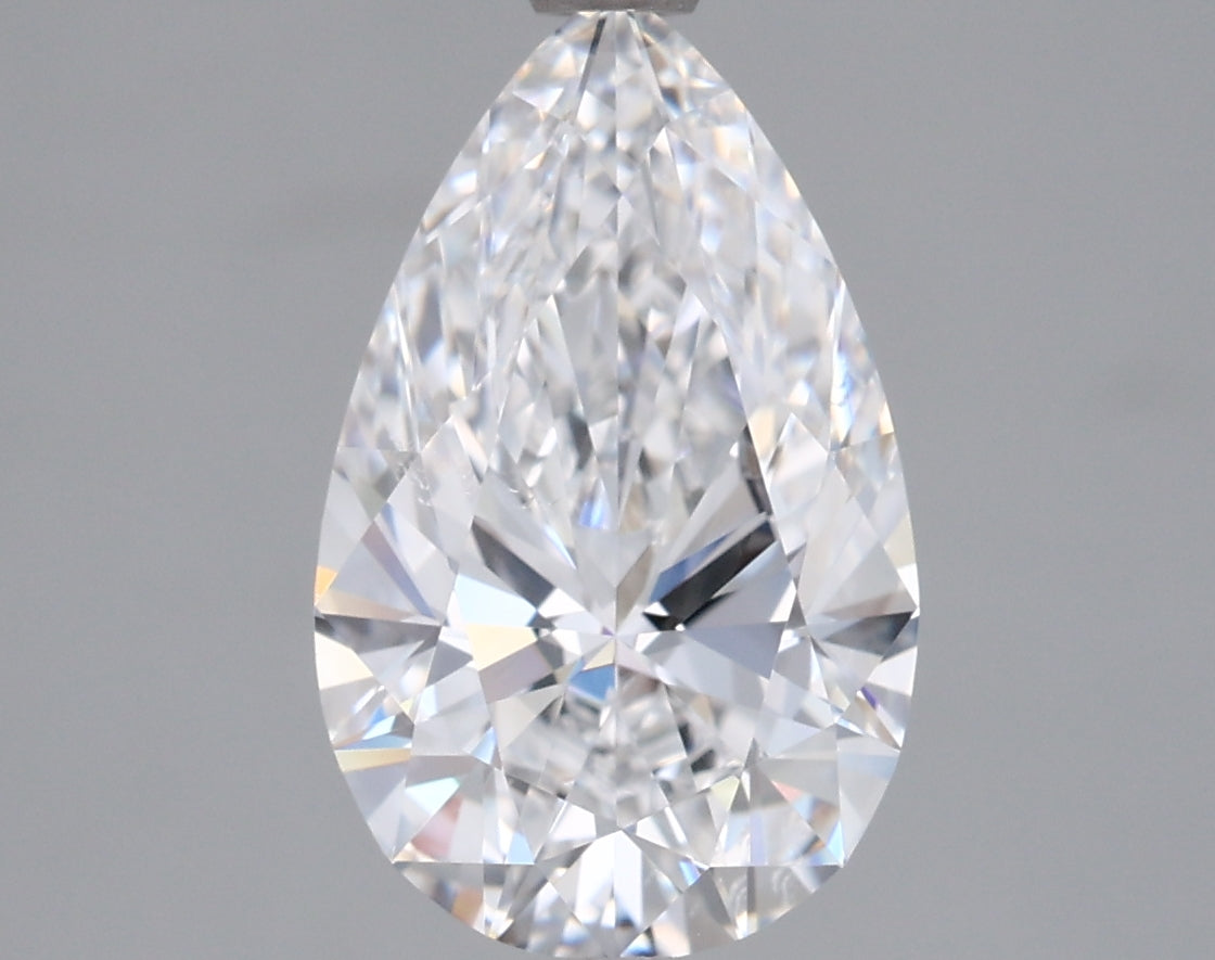 2.01 Carat Pear Shaped, Excellent Cut, D Color, VS2 Clarity, IGI Certified Lab Grown Diamond