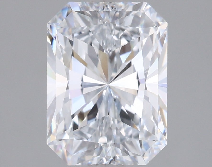 2.05 Carat Radiant Shaped, Excellent Cut, E Color, VVS1 Clarity, IGI Certified Lab Grown Diamond