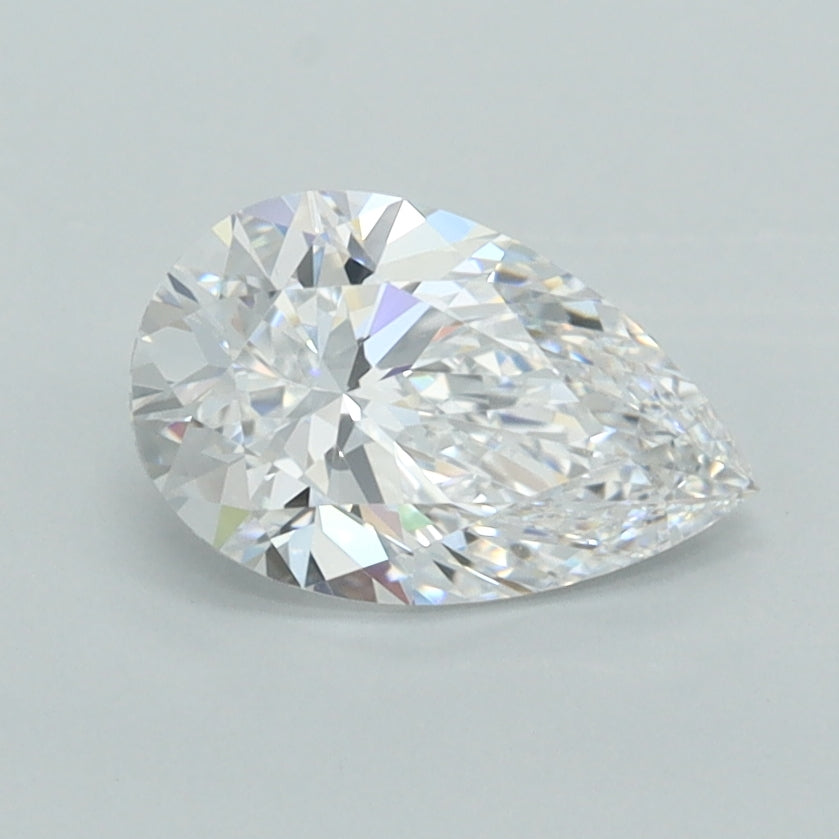 1.05 Carat Pear Shaped, Excellent Cut, D Color, VVS1 Clarity, IGI Certified Lab Grown Diamond