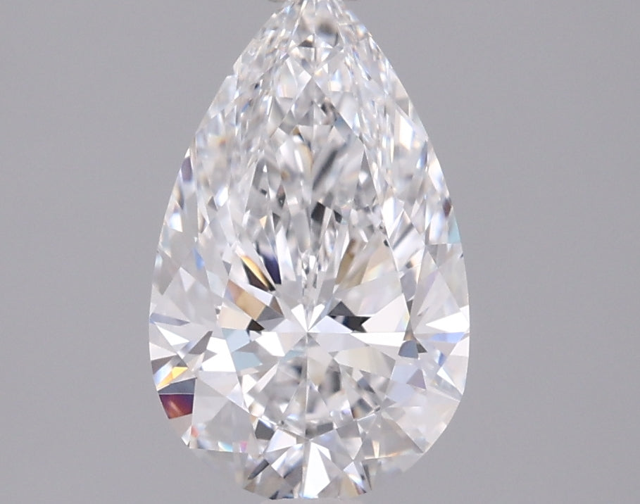 1.44 Carat Pear Shaped, Ideal Cut, D Color, VVS2 Clarity, IGI Certified Lab Grown Diamond