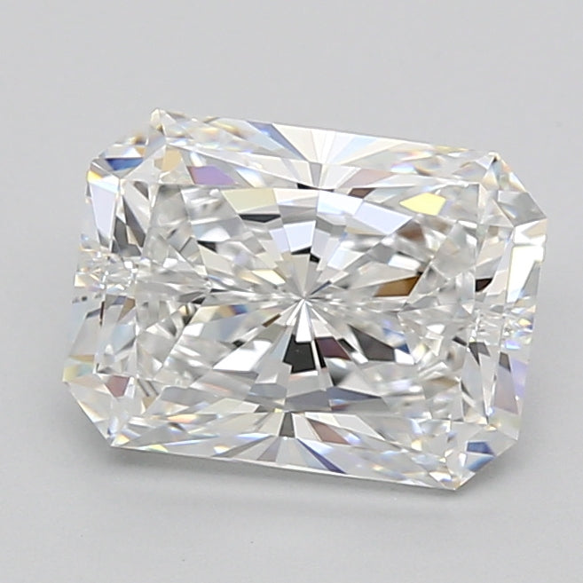 3.05 Carat Radiant Shaped, Excellent Cut, E Color, FL Clarity, IGI Certified Lab Grown Diamond