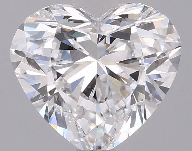 1.52 Carat Heart Shaped, Ideal Cut, D Color, VVS2 Clarity, IGI Certified Lab Grown Diamond