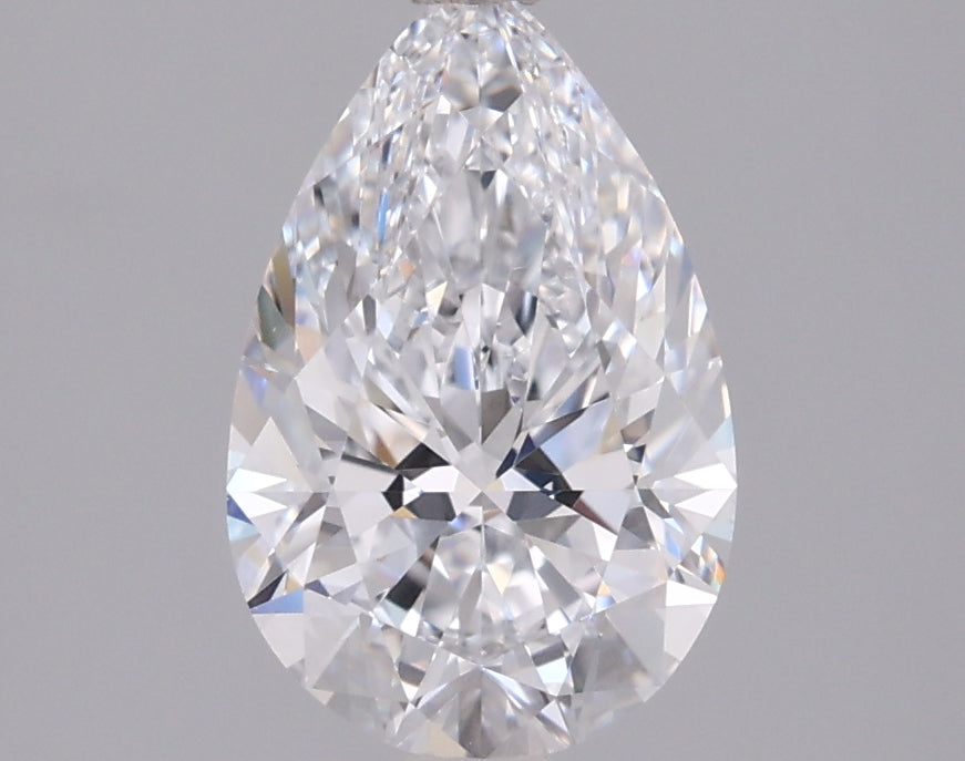 1.63 Carat Pear Shaped, Ideal Cut, D Color, VVS2 Clarity, IGI Certified Lab Grown Diamond