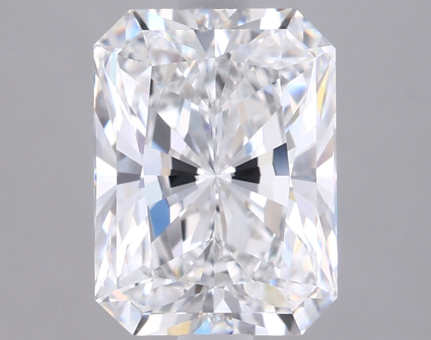 1.91 Carat Radiant Shaped, Ideal Cut, D Color, VVS1 Clarity, IGI Certified Lab Grown Diamond