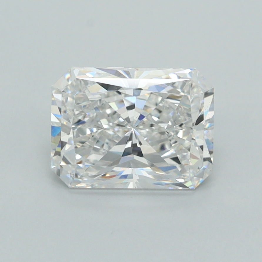1.41 Carat Radiant Shaped, Ideal Cut, E Color, IF Clarity, IGI Certified Lab Grown Diamond
