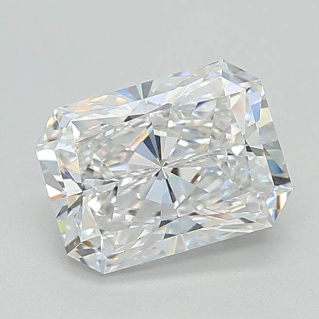 2.03 Carat Radiant Shaped, Excellent Cut, D Color, VVS1 Clarity, IGI Certified Lab Grown Diamond