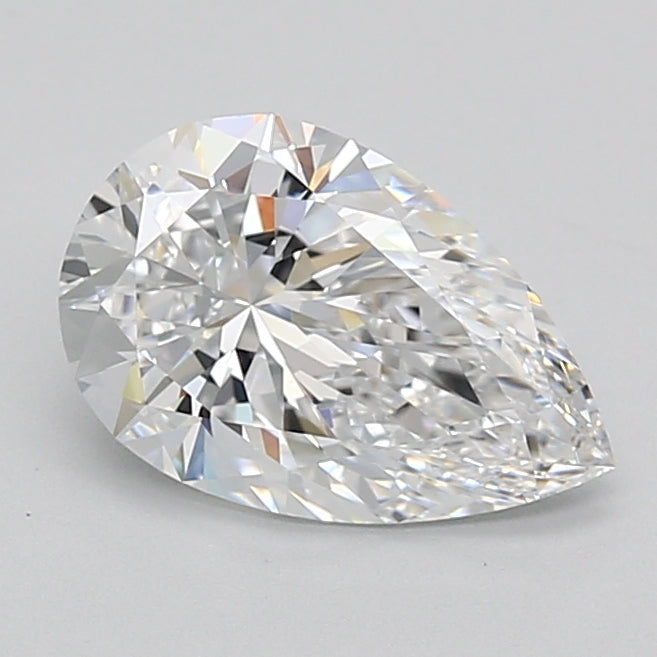 2.07 Carat Pear Shaped, Ideal Cut, D Color, VVS1 Clarity, IGI Certified Lab Grown Diamond