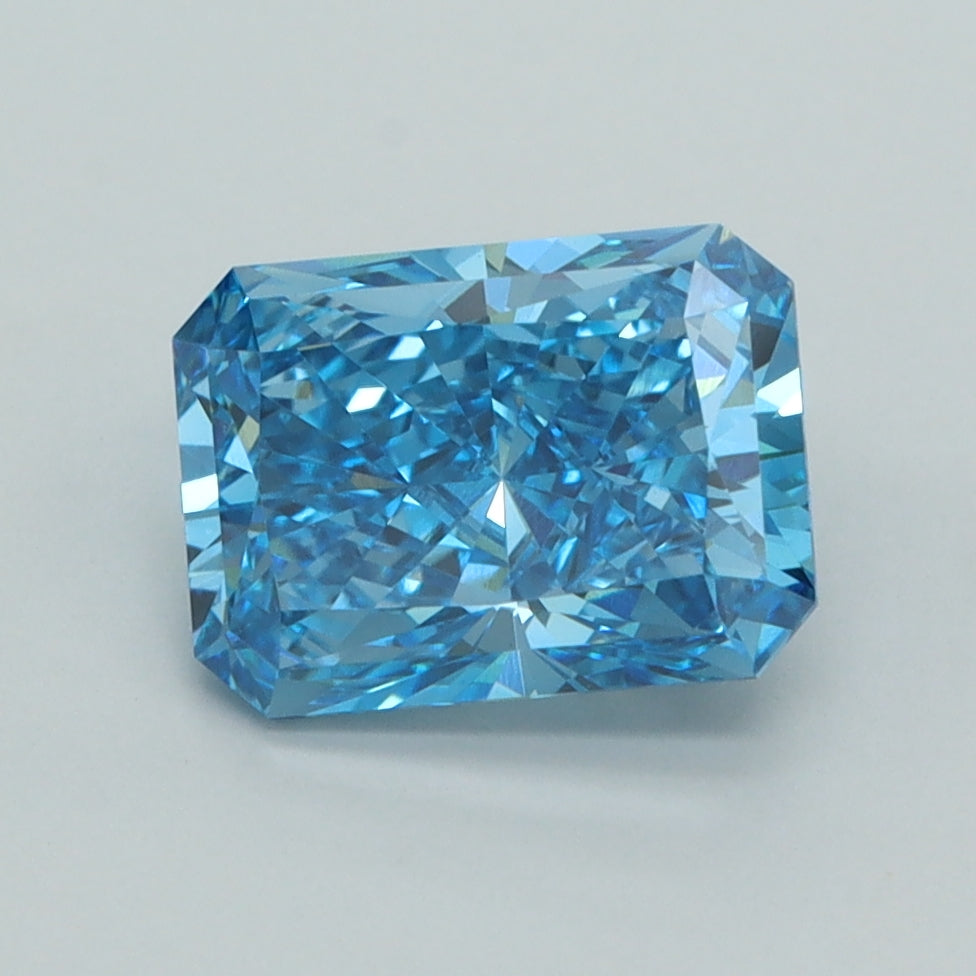 2.07 Carat Radiant Shaped, Ideal Cut, VVS2 Clarity, IGI Certified Lab Grown Diamond