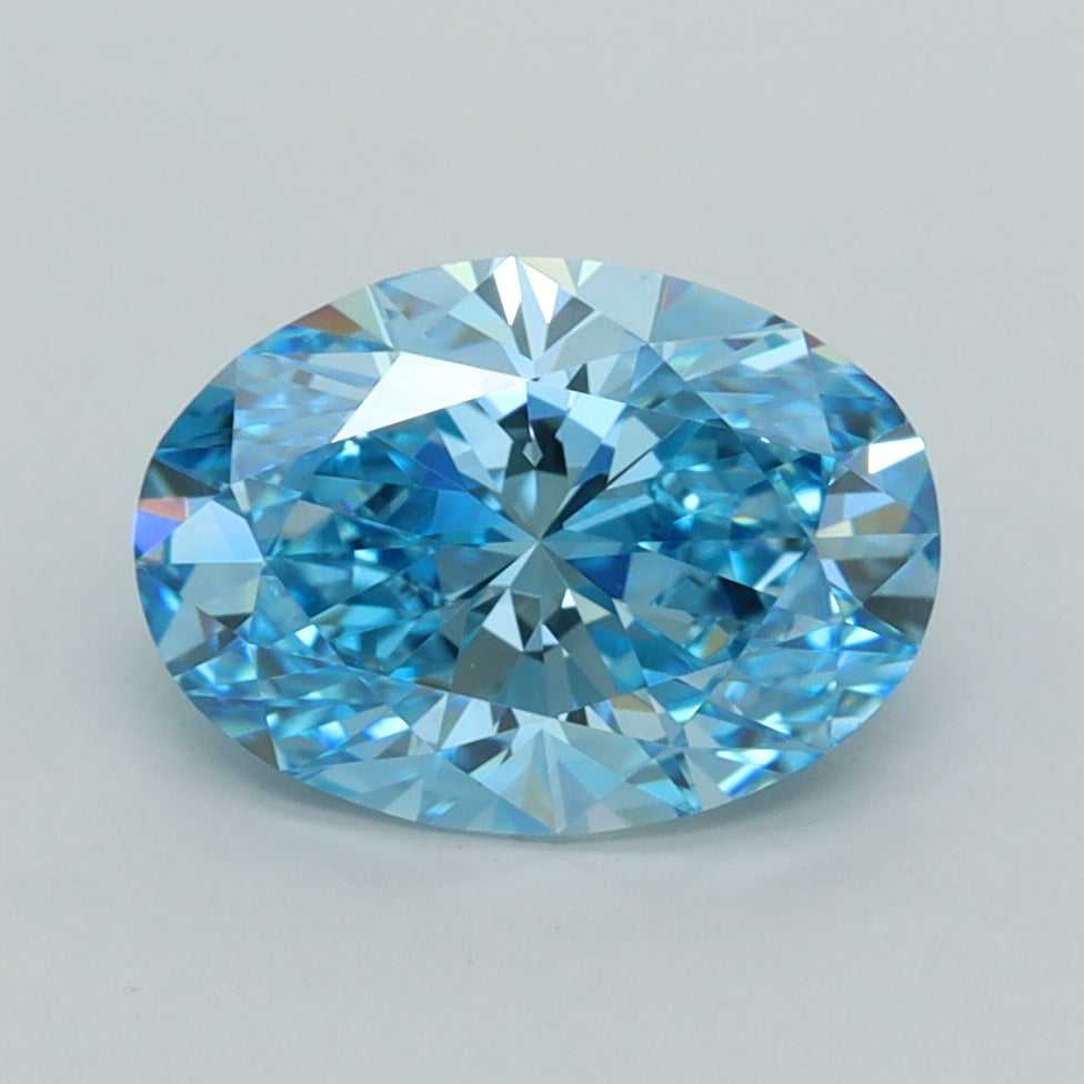 2.06 Carat Oval Shaped, Ideal Cut, VVS2 Clarity, IGI Certified Lab Grown Diamond