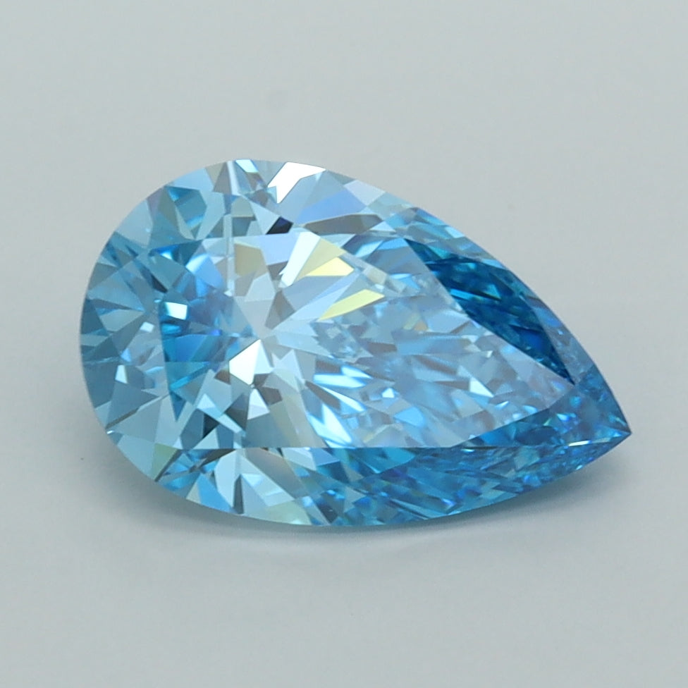 2.01 Carat Pear Shaped, Ideal Cut, VVS2 Clarity, IGI Certified Lab Grown Diamond