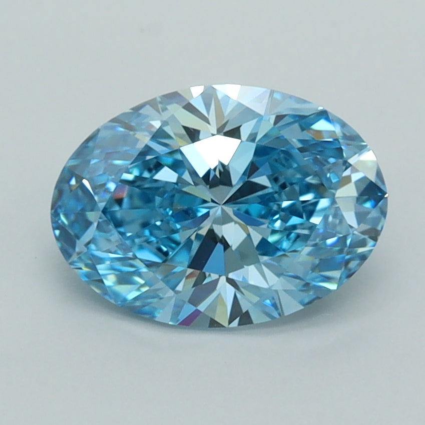 1.61 Carat Oval Shaped, Ideal Cut, VVS2 Clarity, IGI Certified Lab Grown Diamond