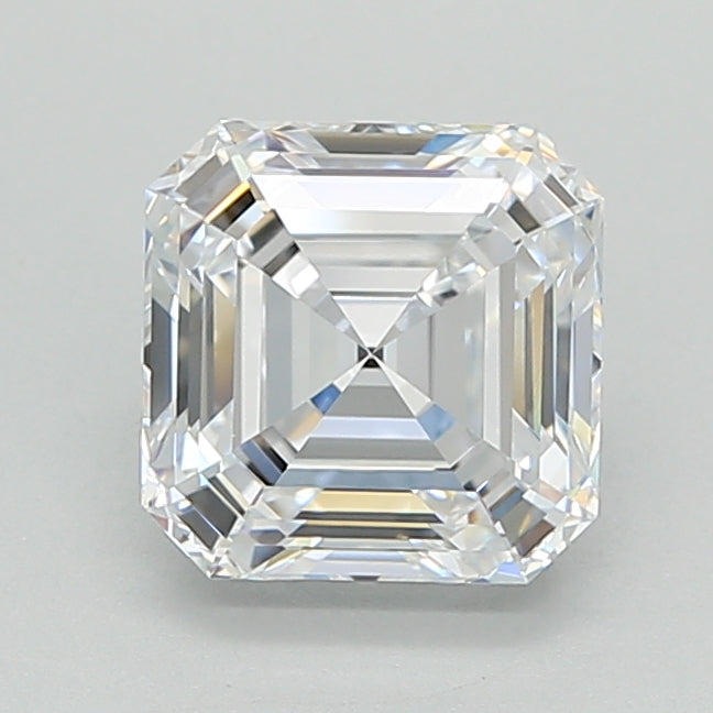 2.07 Carat Asscher Shaped, Ideal Cut, D Color, VVS1 Clarity, IGI Certified Lab Grown Diamond