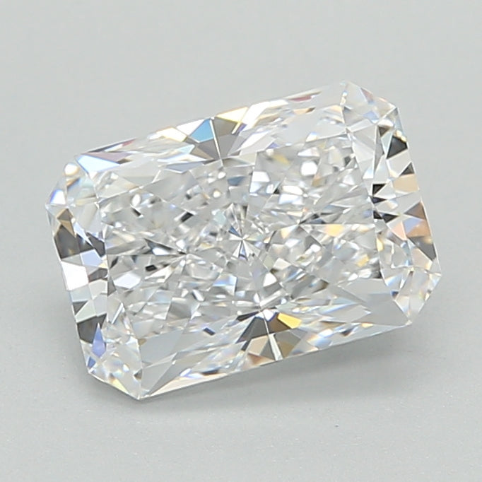 2.02 Carat Radiant Shaped, Ideal Cut, D Color, VVS1 Clarity, IGI Certified Lab Grown Diamond