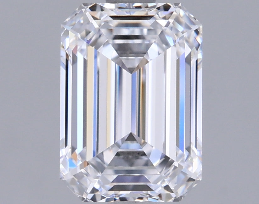 1.55 Carat Emerald Shaped, Ideal Cut, E Color, VVS1 Clarity, IGI Certified Lab Grown Diamond