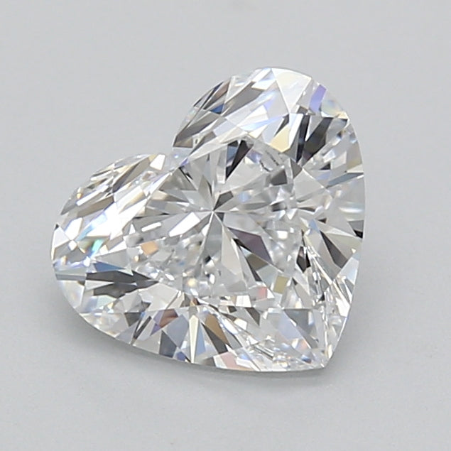 2.00 Carat Heart Shaped, Ideal Cut, D Color, VVS1 Clarity, IGI Certified Lab Grown Diamond