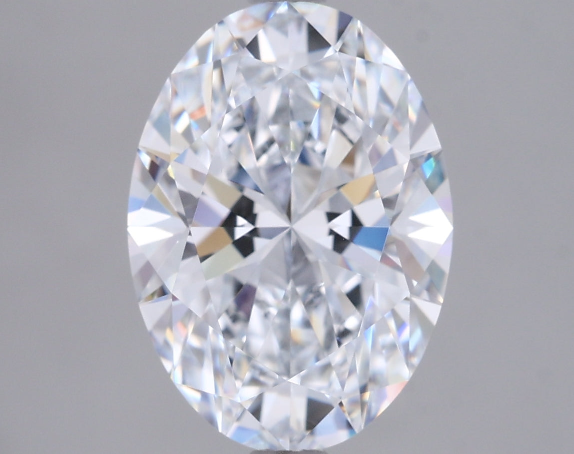 2.93 Carat Oval Shaped, Ideal Cut, D Color, VS1 Clarity, IGI Certified Lab Grown Diamond