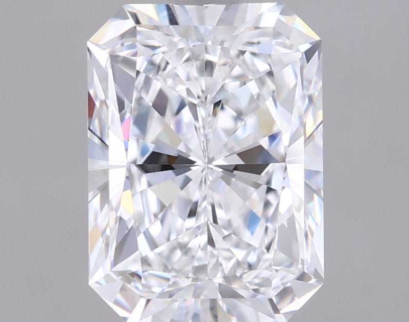 1.52 Carat Radiant Shaped, Excellent Cut, D Color, VVS1 Clarity, IGI Certified Lab Grown Diamond