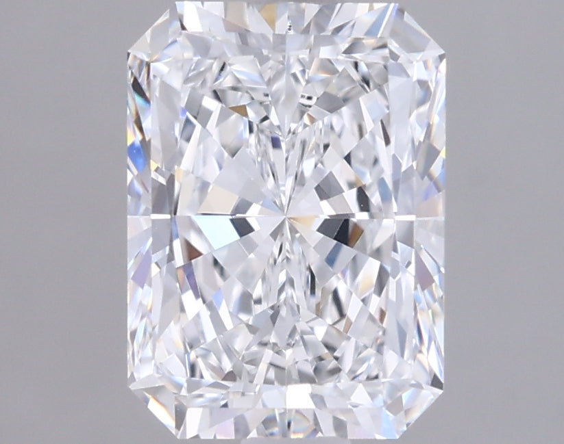 1.63 Carat Radiant Shaped, Excellent Cut, D Color, VVS1 Clarity, IGI Certified Lab Grown Diamond