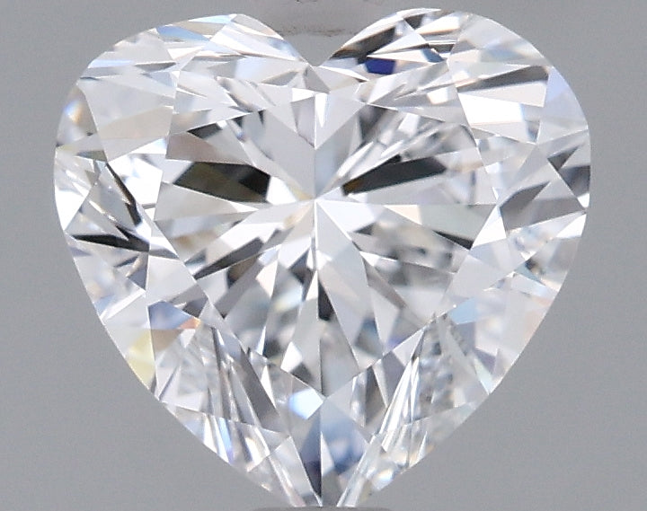 1.39 Carat Heart Shaped, Excellent Cut, D Color, VVS2 Clarity, IGI Certified Lab Grown Diamond