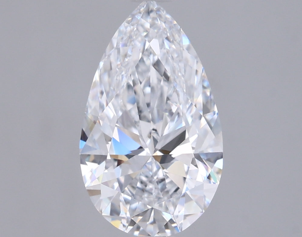 1.43 Carat Pear Shaped, Ideal Cut, D Color, VVS2 Clarity, IGI Certified Lab Grown Diamond