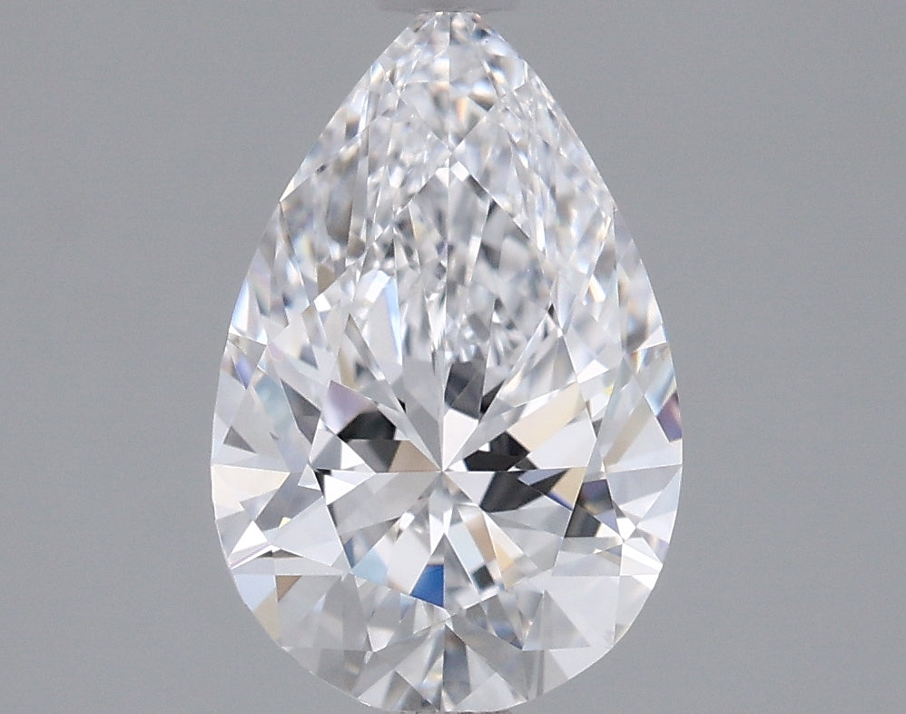 1.46 Carat Pear Shaped, Ideal Cut, D Color, VVS2 Clarity, IGI Certified Lab Grown Diamond