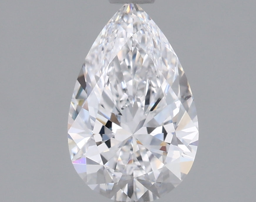 1.00 Carat Pear Shaped, Ideal Cut, D Color, VVS2 Clarity, IGI Certified Lab Grown Diamond