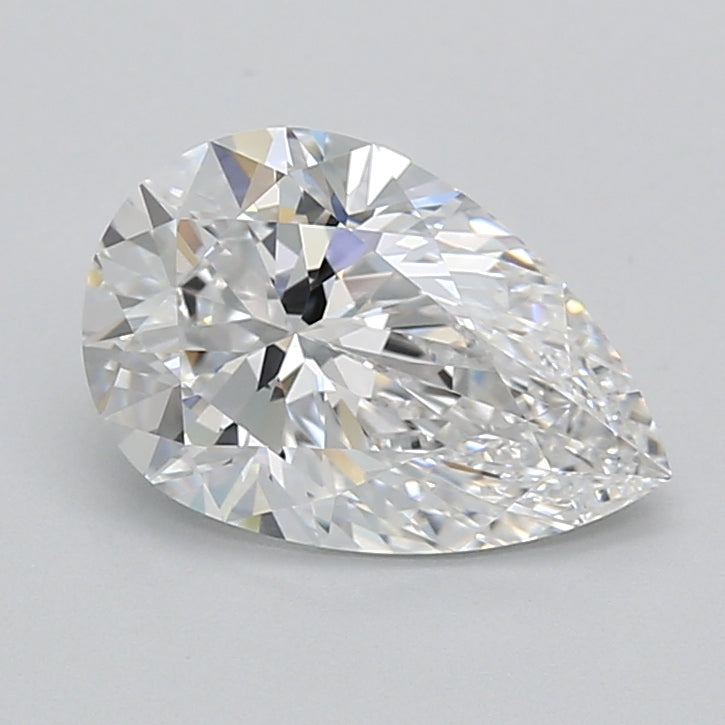 2.52 Carat Pear Shaped, Ideal Cut, D Color, VVS1 Clarity, IGI Certified Lab Grown Diamond