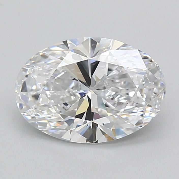 2.52 Carat Oval Shaped, Ideal Cut, D Color, VVS1 Clarity, IGI Certified Lab Grown Diamond