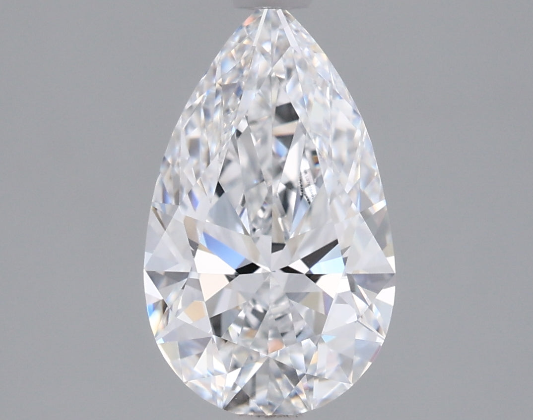 1.55 Carat Pear Shaped, Ideal Cut, D Color, VVS1 Clarity, IGI Certified Lab Grown Diamond