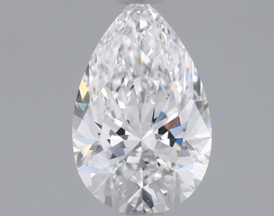 1.07 Carat Pear Shaped, Excellent Cut, D Color, VVS2 Clarity, IGI Certified Lab Grown Diamond