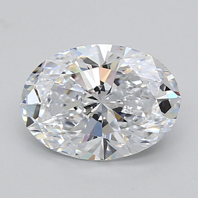 2.05 Carat Oval Shaped, Ideal Cut, D Color, VVS1 Clarity, IGI Certified Lab Grown Diamond