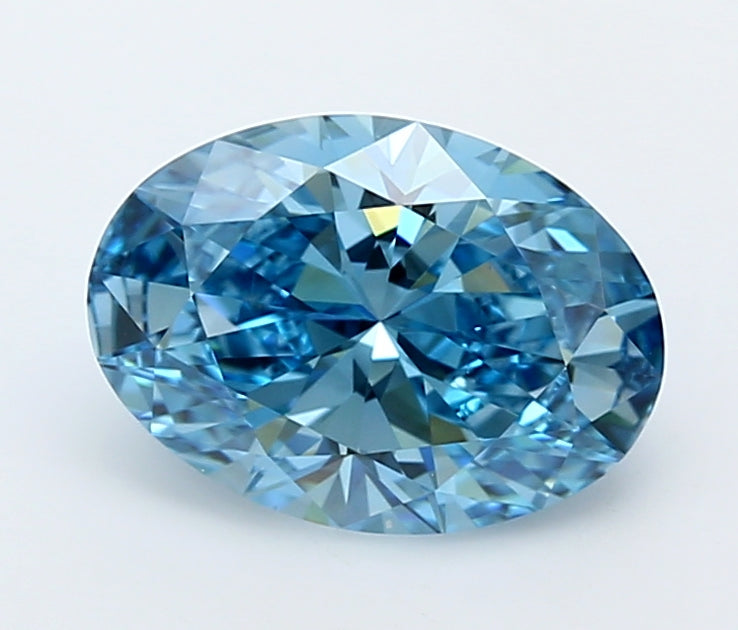 2.46 Carat Oval Shaped, Ideal Cut, VVS2 Clarity, IGI Certified Lab Grown Diamond