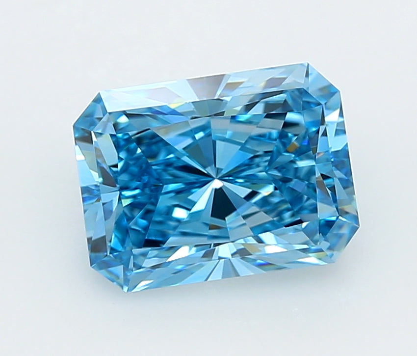 3.03 Carat Radiant Shaped, Ideal Cut, VVS1 Clarity, IGI Certified Lab Grown Diamond