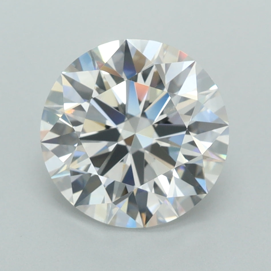 2.83 Carat Round Shaped, E Color, VVS1 Clarity, GCAL Certified Lab Grown Diamond