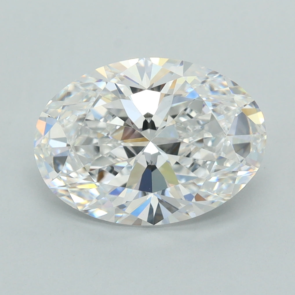 2.71 Carat Oval Shaped, Ideal Cut, D Color, VVS1 Clarity, GCAL Certified Lab Grown Diamond