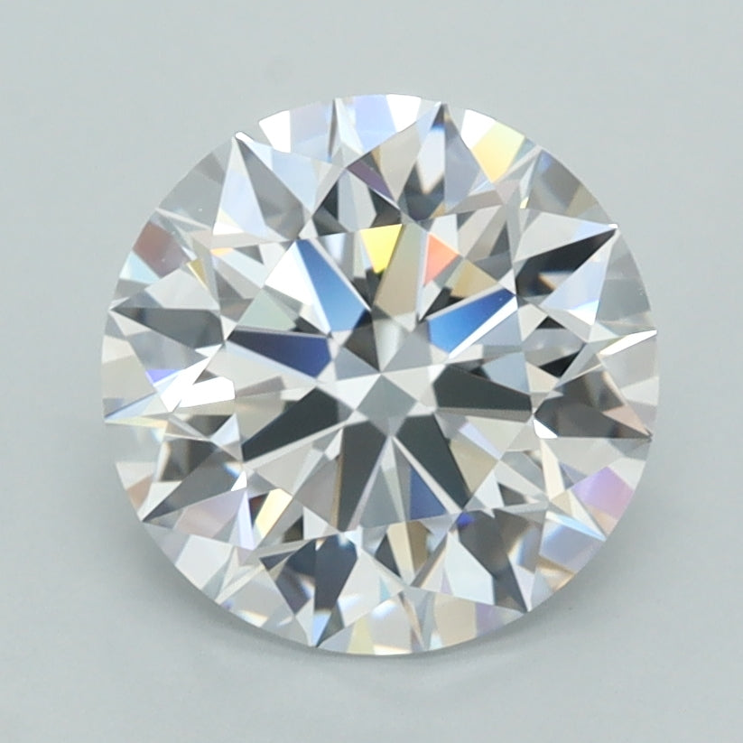 2.32 Carat Round Shaped, E Color, VVS1 Clarity, GCAL Certified Lab Grown Diamond