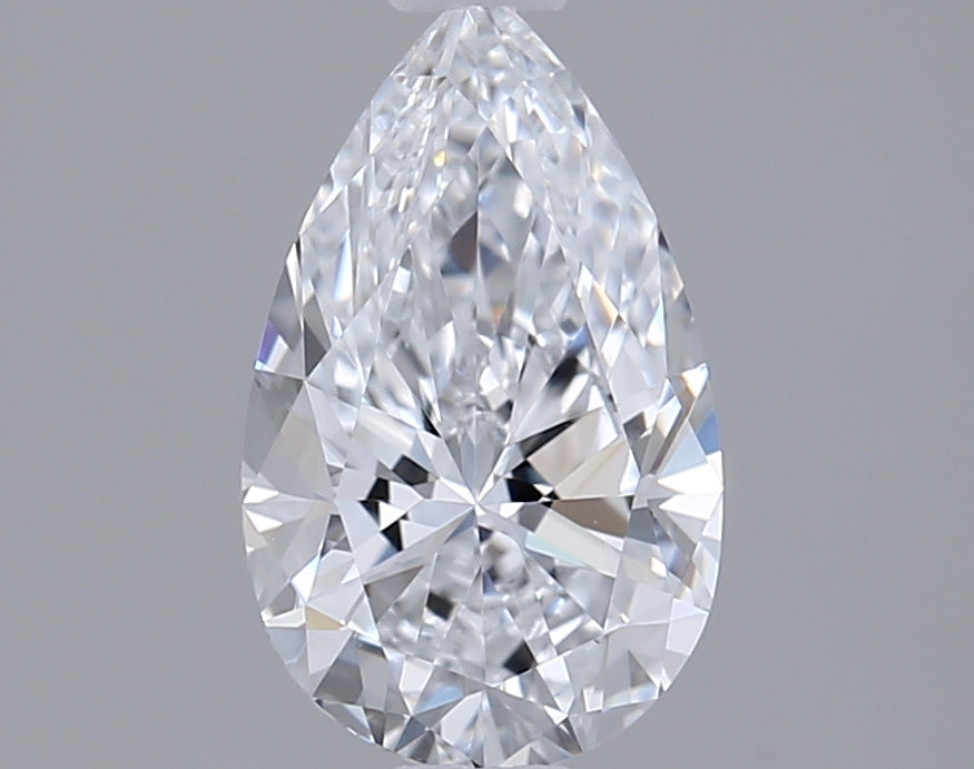 1.00 Carat Pear Shaped, Ideal Cut, D Color, VVS2 Clarity, IGI Certified Lab Grown Diamond